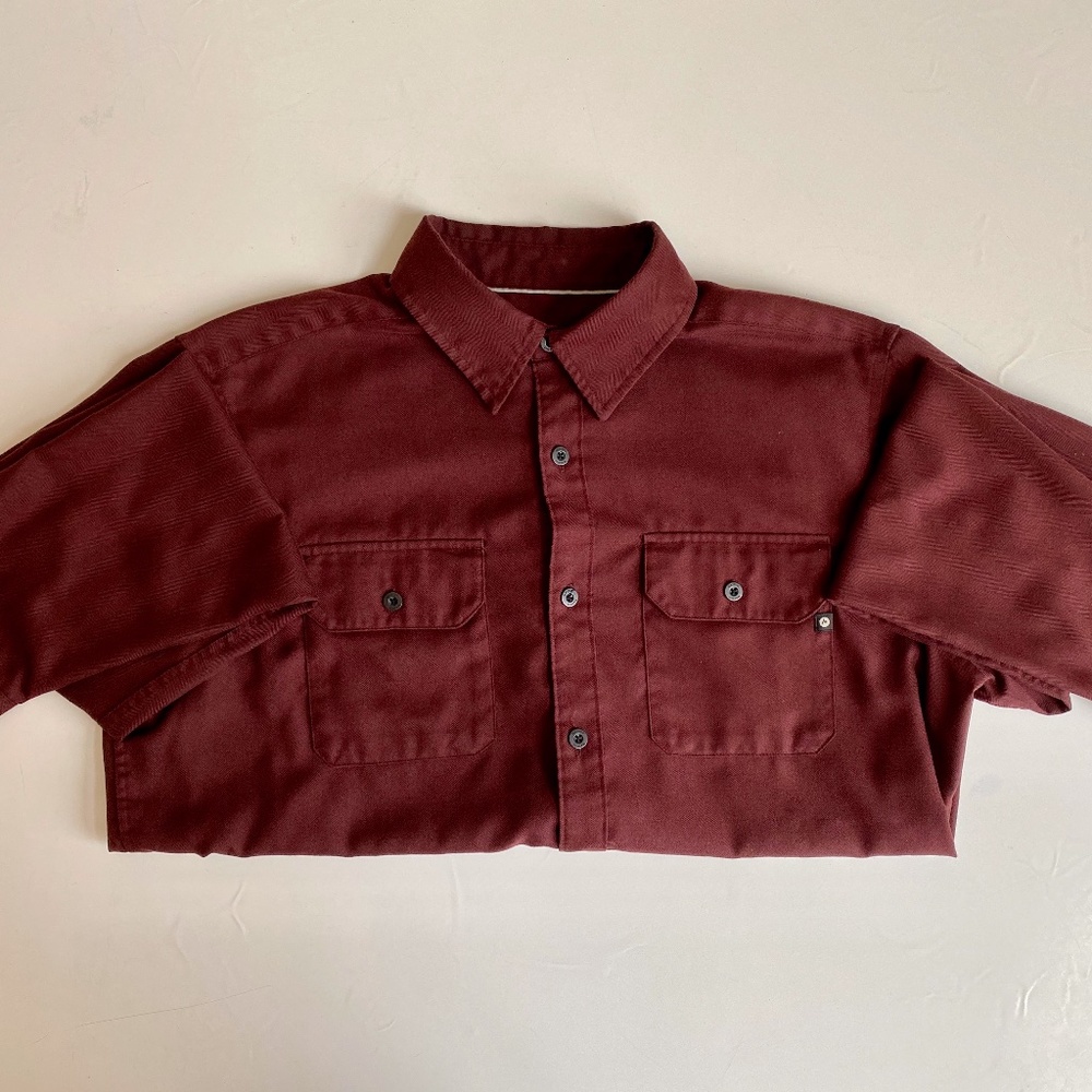 Men’s MARMOT Maroon Button Long Sleeve (L)